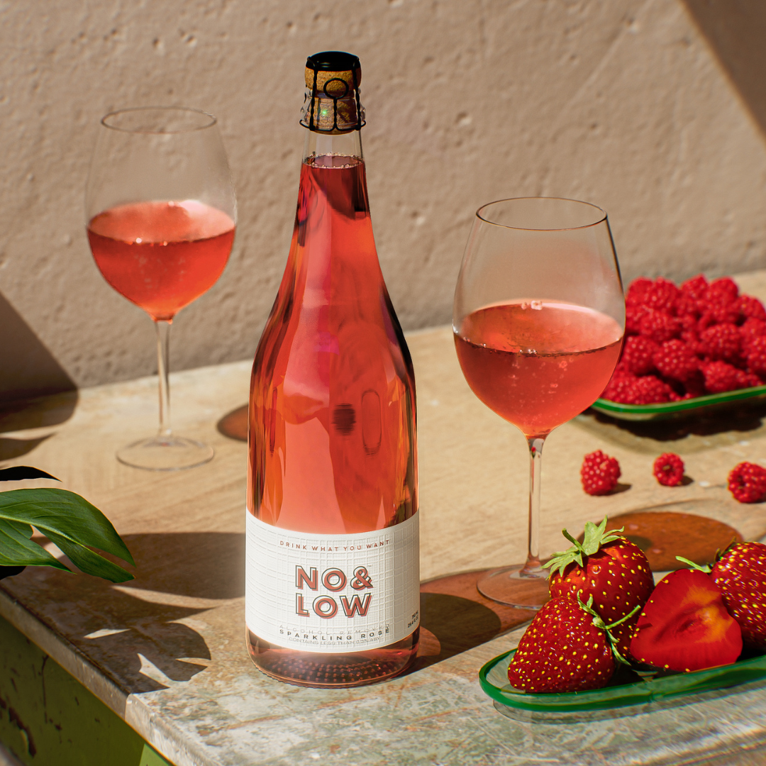 No & Low - Wholesale Non-Alcoholic Spirits/Wine/Beer - No & Low Sparkling Rosé - Non-Alcoholic Sparkling Rosé Wine1