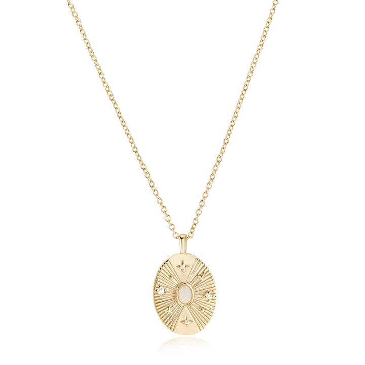 Opulente Halskette aus Opal und Zirkonia für den Großhandel von Eklexic