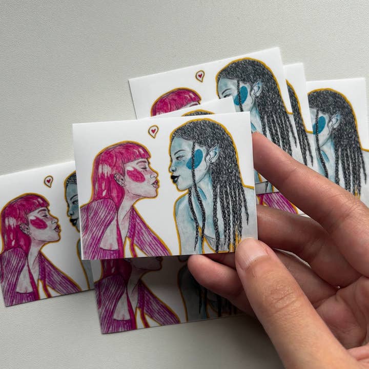 UNFOLDZinesandArt - Wholesale Sticker - Adventure Time Marceline & Princess Bubblegum Sticker Queer