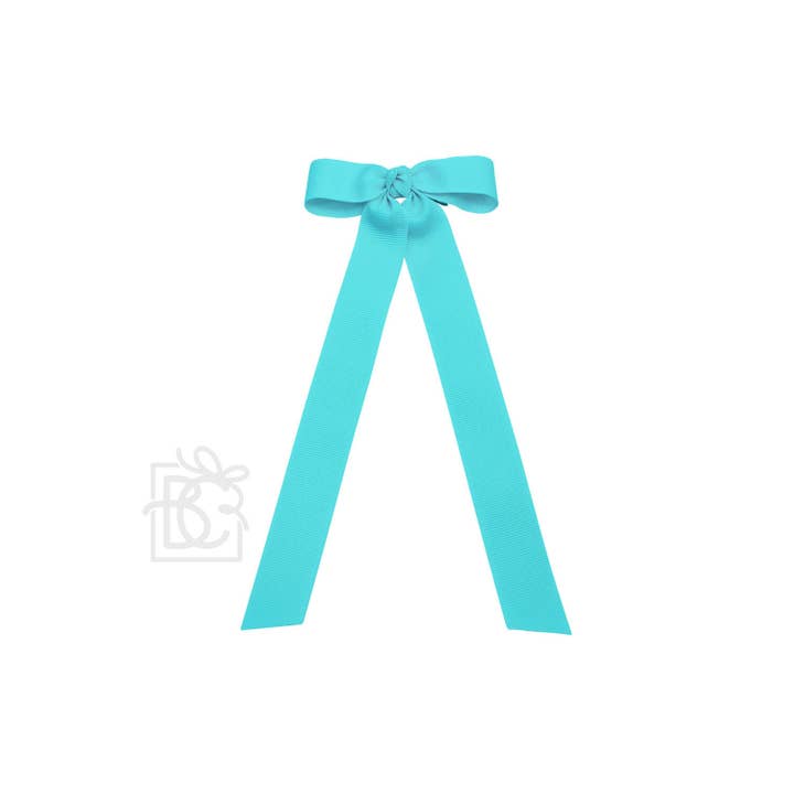 Beyond Creations, LLC - Wholesale Hair Bow - Kids - FLAT BOW W/ 7" STREAMERS ON ALLIGATOR CLIP9