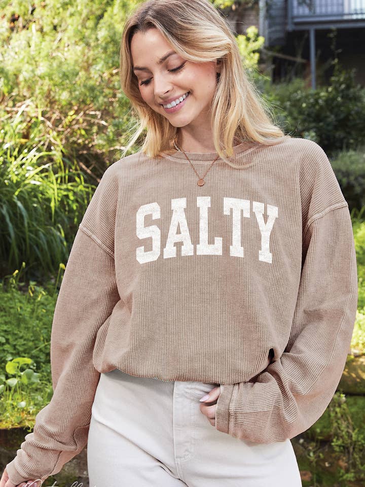 SALTY Thermal Vintage Pullover for wholesale by OAT COLLECTIVE