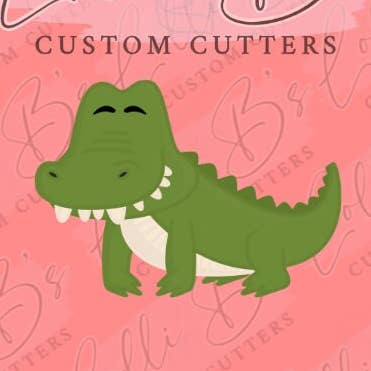 Alligator (Gator), Crocodile Cookie Cutter for wholesale by Lolli B Custom Cutters