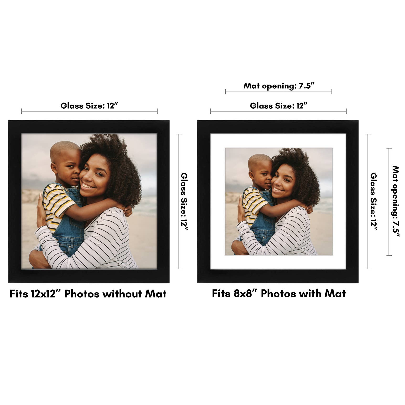 Americanflat - Wholesale Picture Frame - Americanflat Picture Frame with Mat Standard Molding68