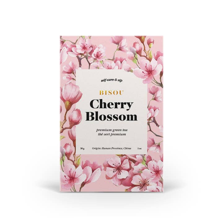 Organic Cherry Blossom - Green tea for wholesale by Bisou Tea (No duties | Ships from CAN/USA)