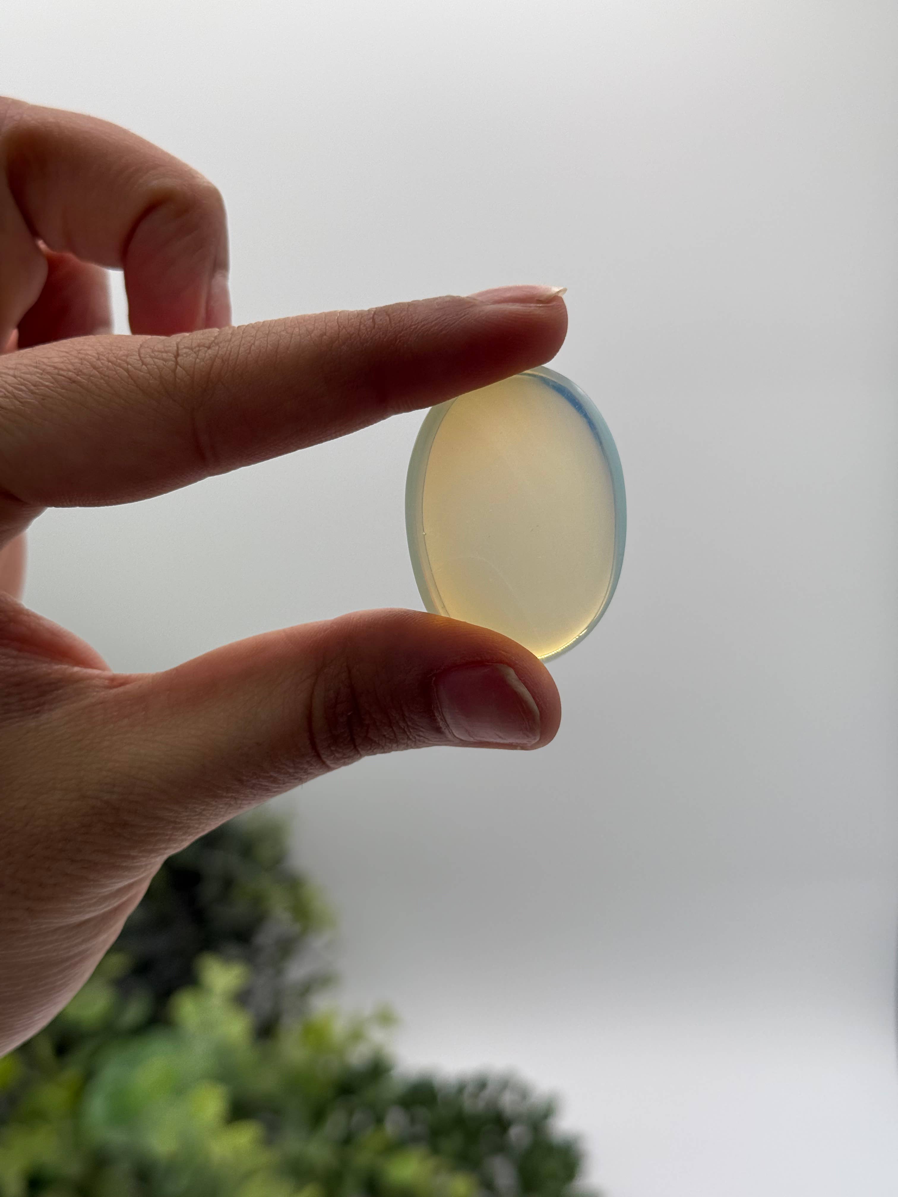 Meraki Gemstones - Wholesale Spiritual Stone/Crystal - Opalite Worry Stones 40x30x8mm2