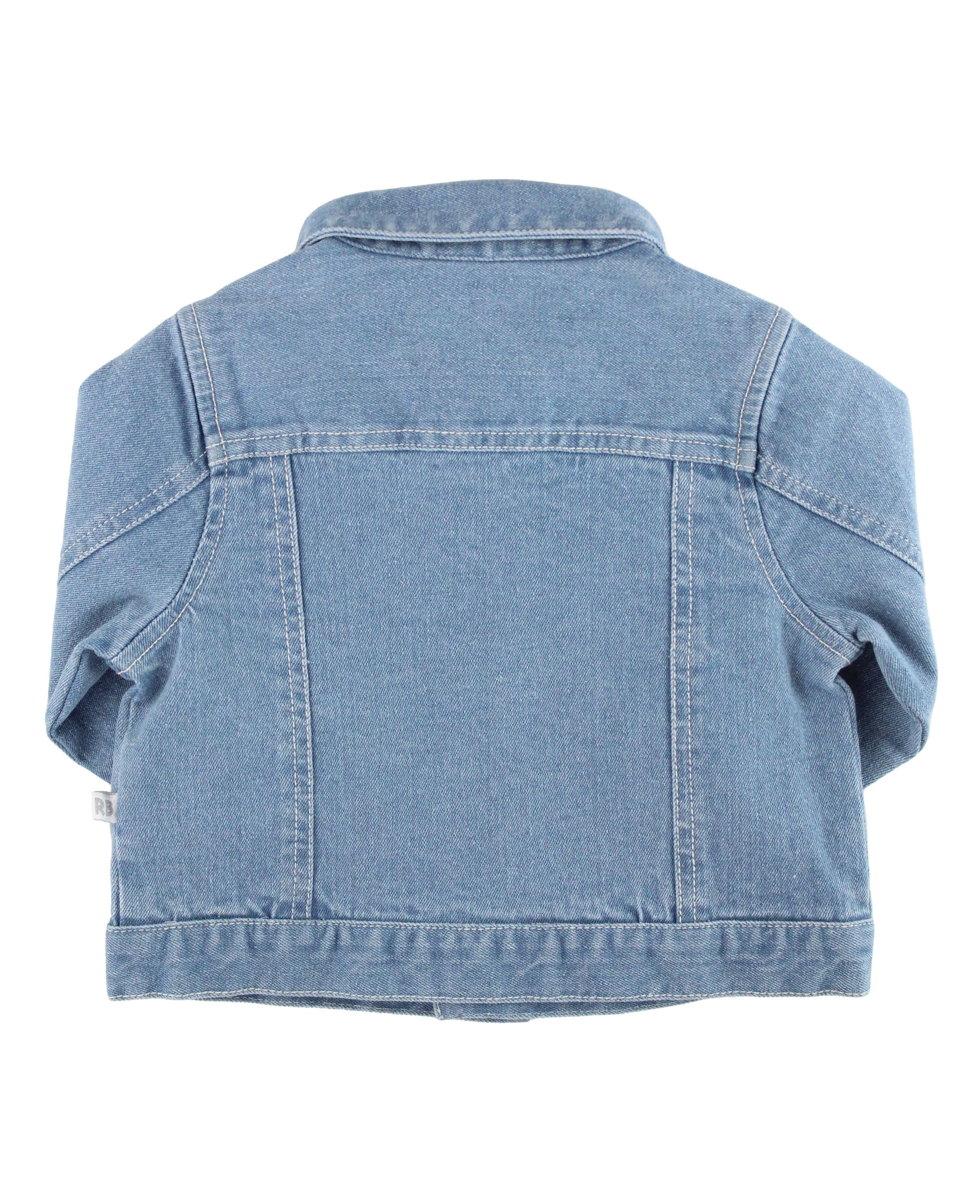 Blue Boys Light Wash Denim Jacket for wholesale on Faire1