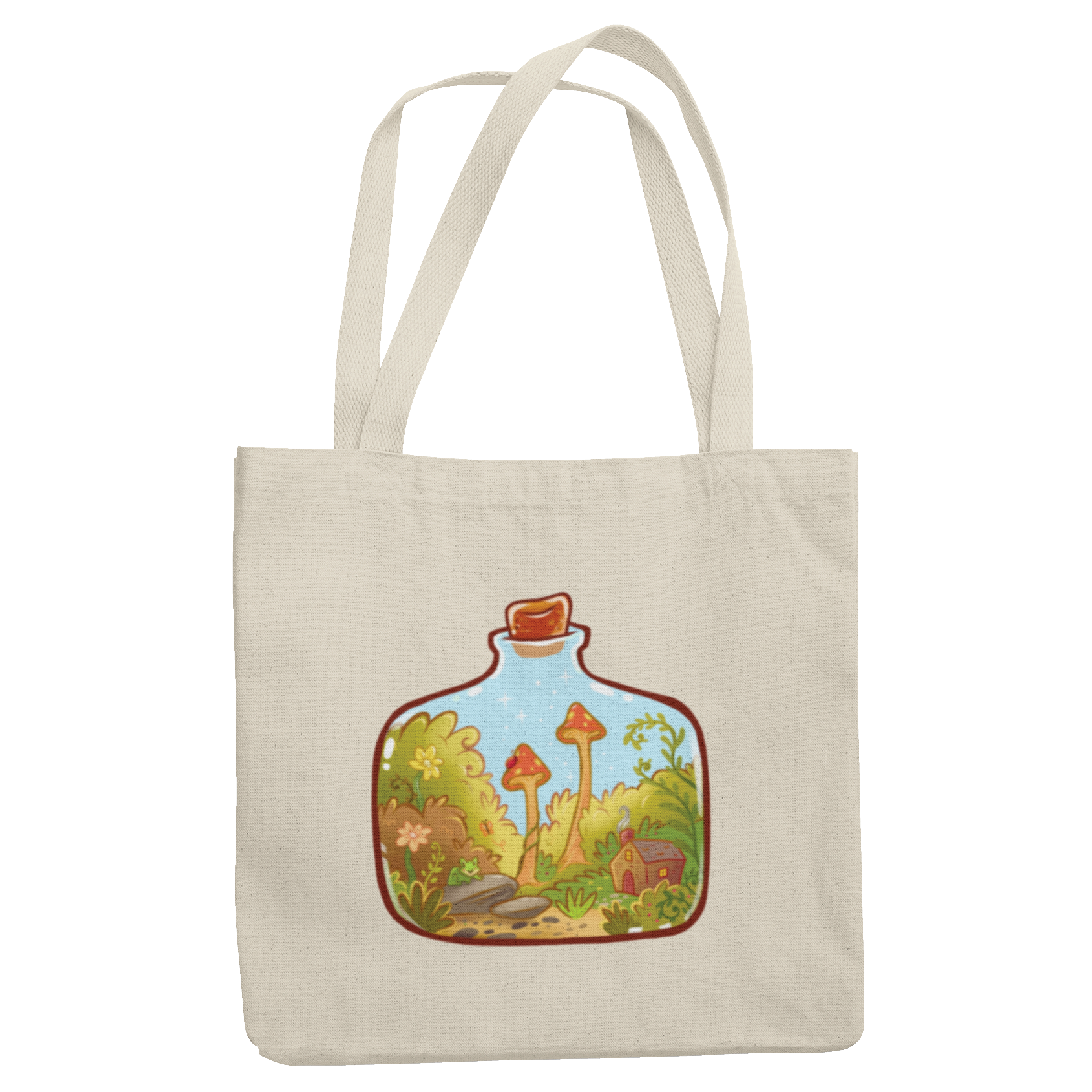 Lucky Mfg. Co. - Wholesale Tote Bag - Unisex - Terrarium w/ Tiny Frog Tote Bag1