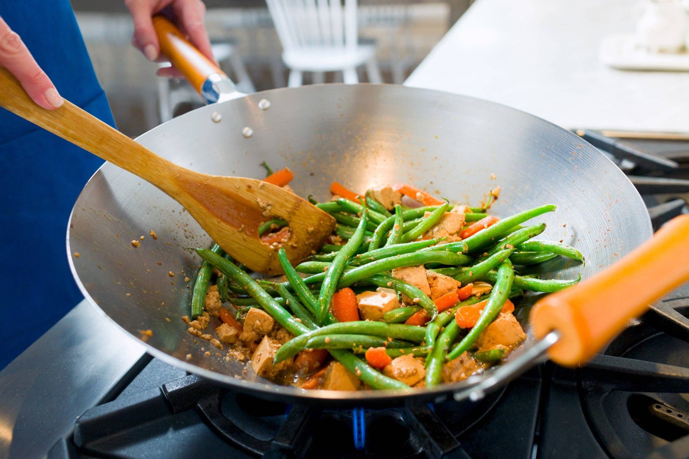 DKHB [Zyliss, Cole & Mason, Swissmar, AdHoc, Ken Hom] - Wholesale Cooking Pot - Ken Hom Excellence Carbon Steel Wok 14"1