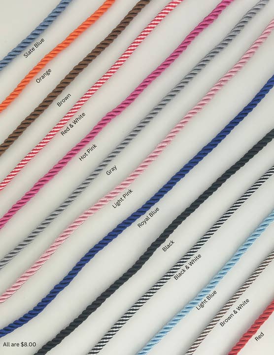 Lula 'n' Lee - Vente Colliers tissés - NOUVEAUX COLLIERS EN CORDE - PLUS DE COULEURS DISPONIBLES0