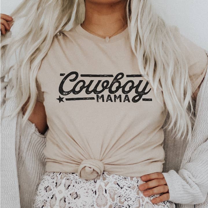 Cowboy Mama Graphic Tee | Farm Mama Tee for wholesale by Dakota Soul Tees
