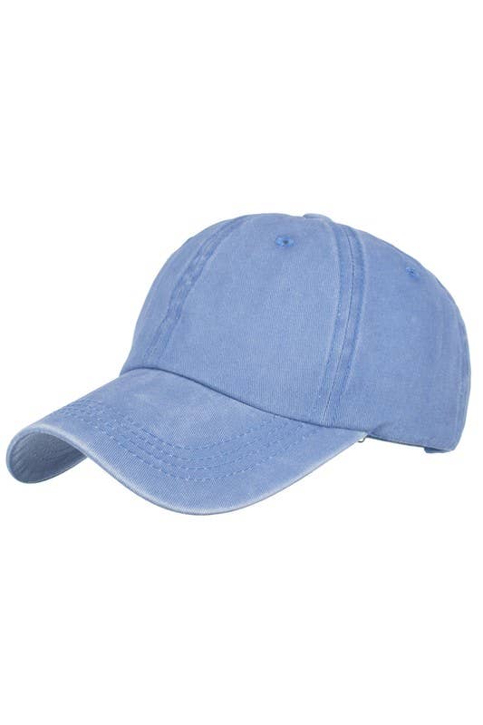 ACCITY - Wholesale Baseball Cap - Women's - Summer Washed Solid Baseball Cap, Sun Hat CWAH2066