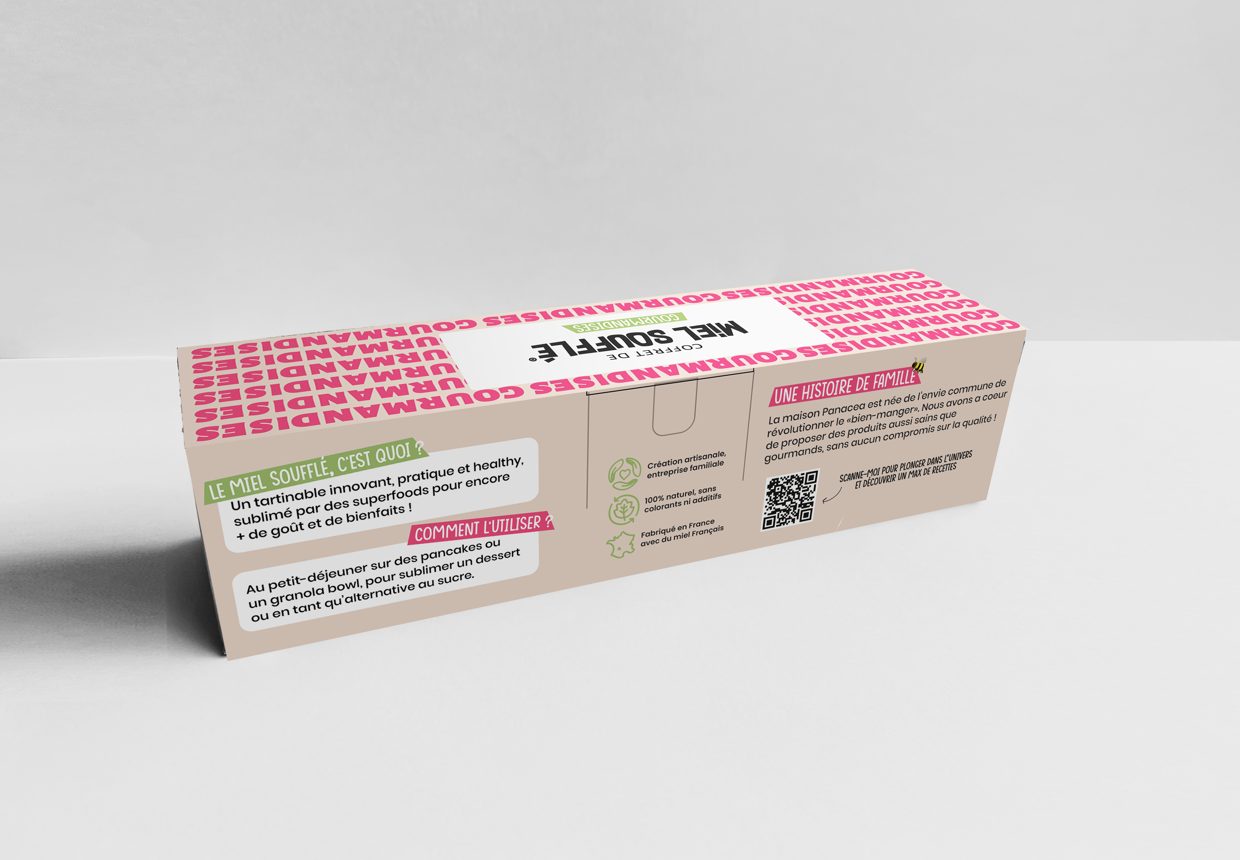 Panacea - Vendita all'ingrosso Miele - Cofanetto di 4 mini miels soufflé - Gourmandises1