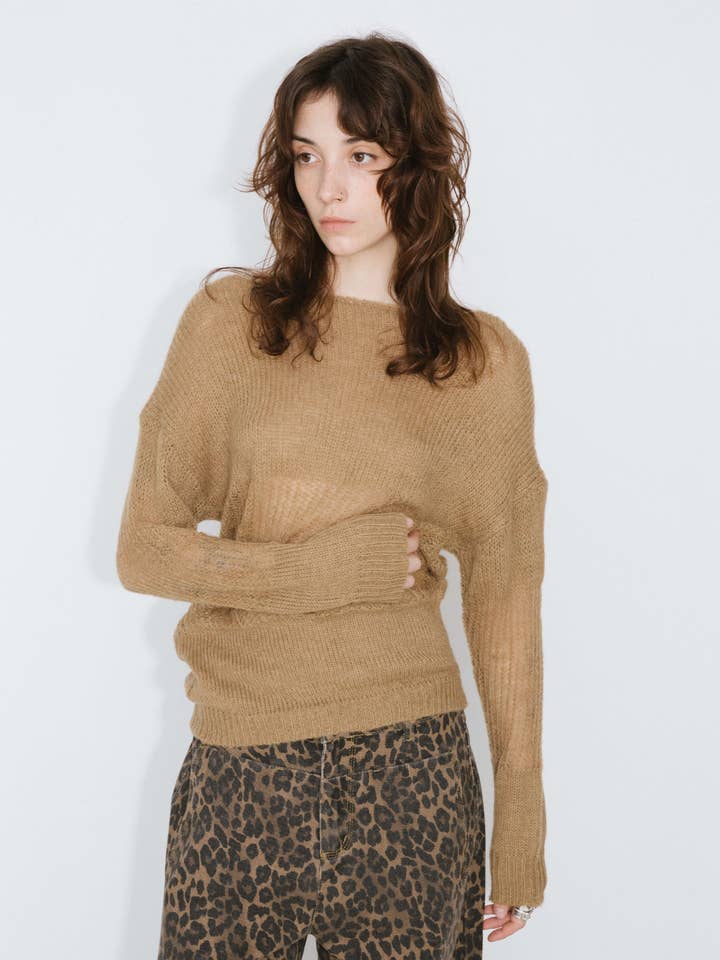 CUBIC - Wholesale Knit Sweater - Women's - Off The Shoulder Stacked Long Sleeved Sweater