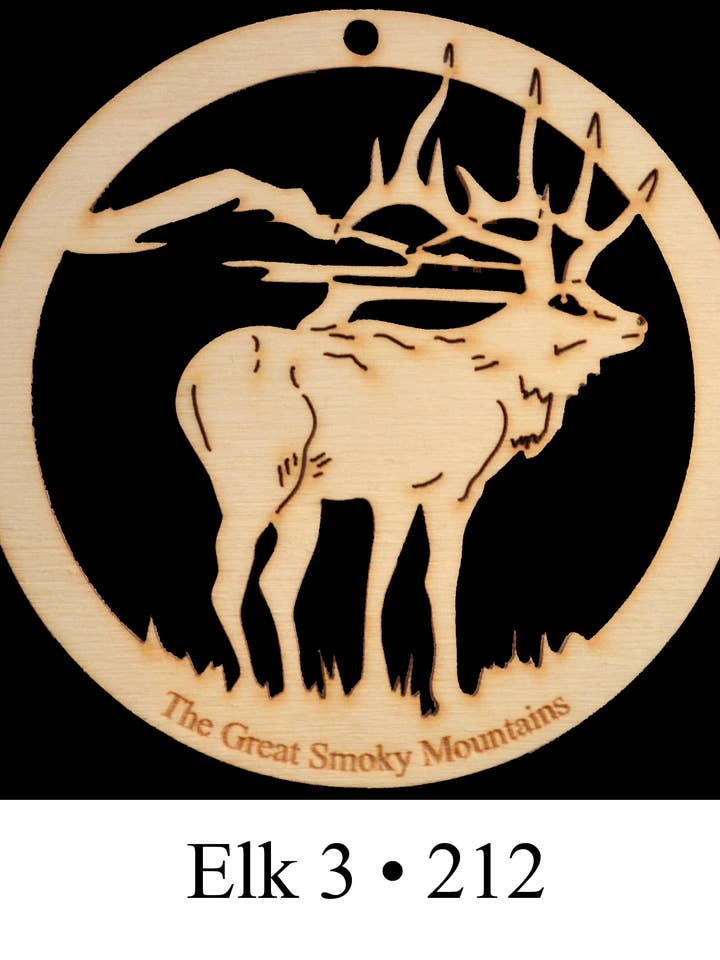 Elk 3 Ornament for wholesale by TimberCharms®