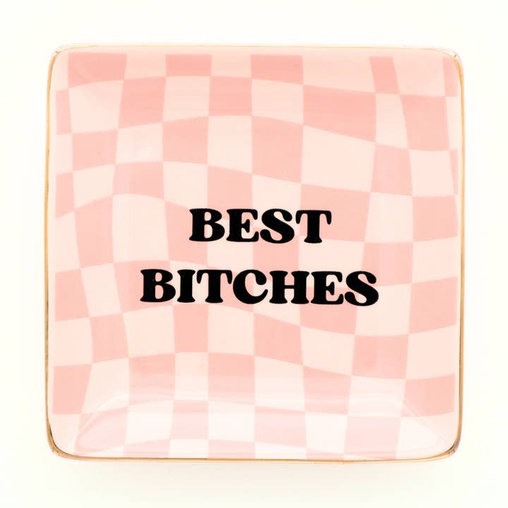 Vassoio Quadrato Portagioie Migliori Amiche per la vendita all'ingrosso da parte di Properly Improper