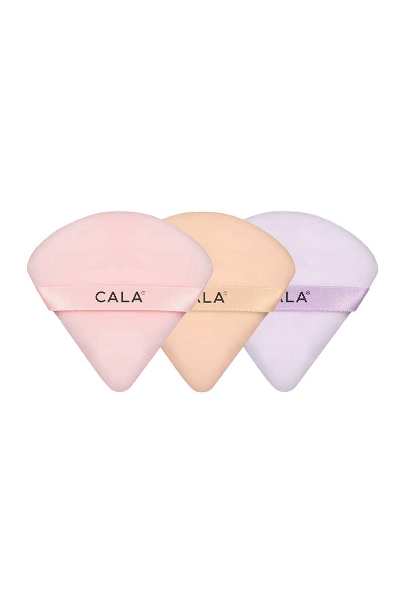 PINEAPPLE Beauty – wholesale Make-up sponge/blender – CALA 76070 Nude/Pink 6pcs Velvet Powder Puff Set - 6set1