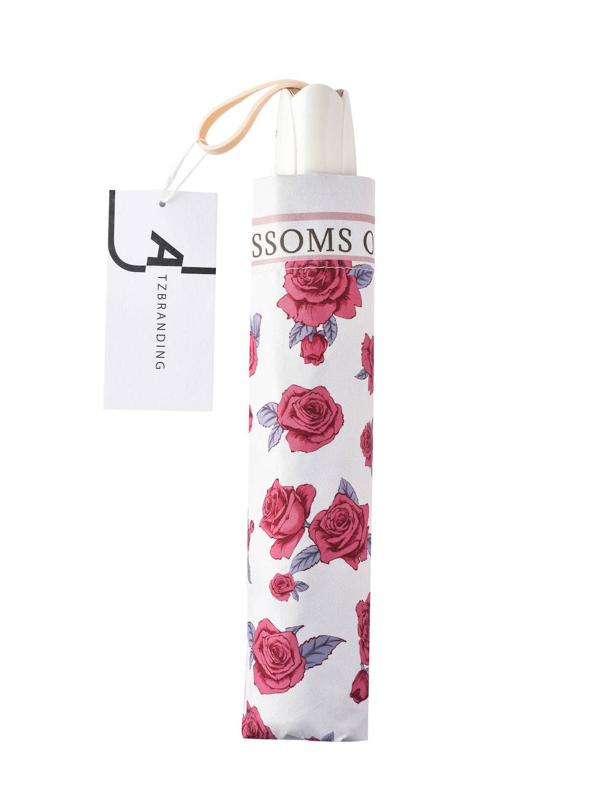 Funkyrel® Atzbranding Limited - Wholesale Umbrella - Women's - Rano – Blossoms on the Road Folding Umbrella6