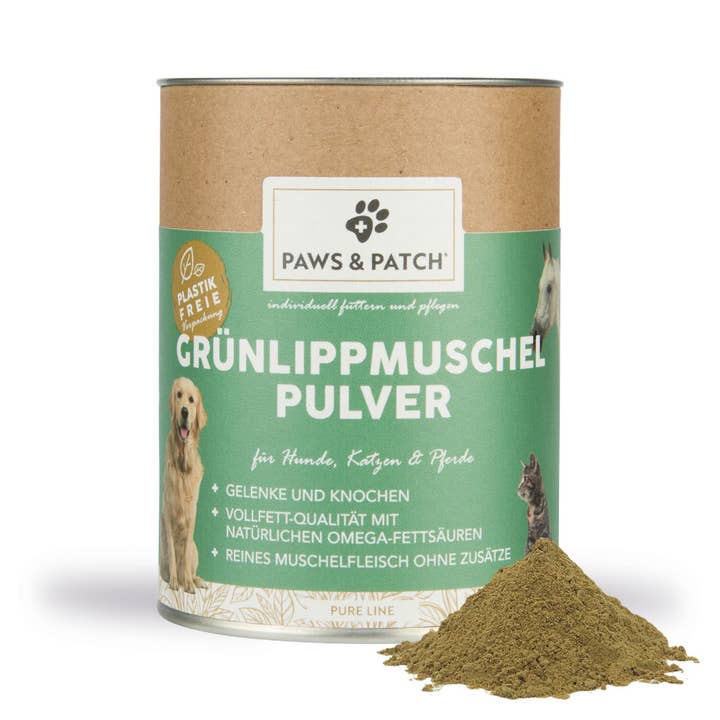 Paws & Patch GmbH - Wholesale Pet Supplement - Cat/Dog - Paws & Patch Green-Lipped Mussel Powder For Dogs, Cats And