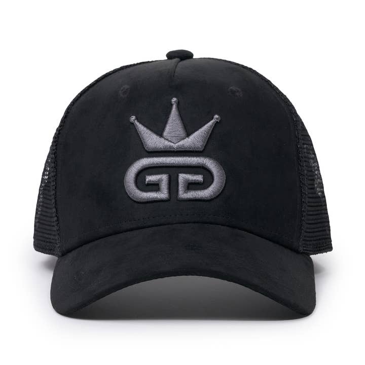 GGT Midnight Black Suede Mesh Snapback for wholesale by God Given Talent