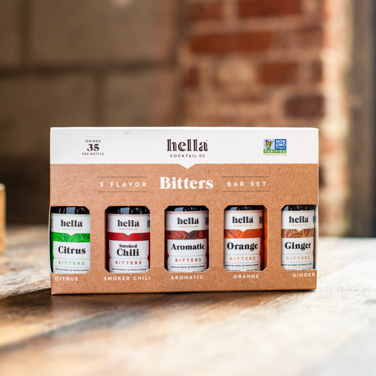 Hella Cocktail Co. - Wholesale Bitters - Cocktail Bitters Bar Set: Five Flavor (Certified Non-GMO)2
