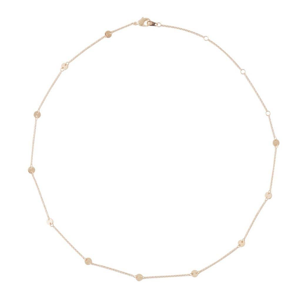 Honeycat Jewelry - Wholesale Link & Chain Necklace - Milky Way Disc Chain Necklace3