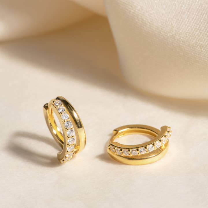 MAIVE - Wholesale Huggie Earrings - Martha Hoops