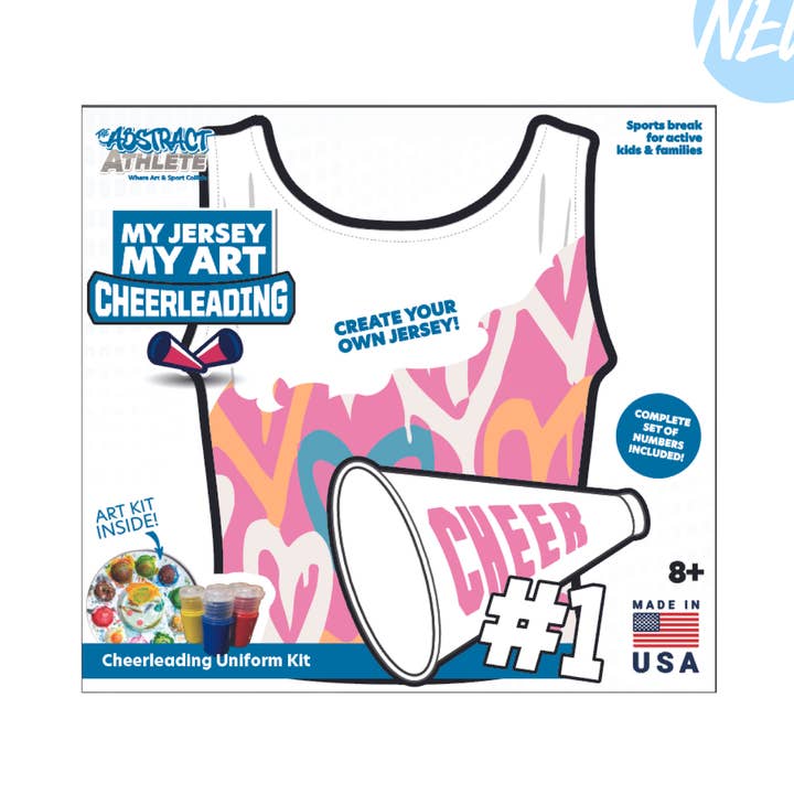Abstrakt atlet - Min trøje, min kunst - Cheerleading kunstsæt for engroshandel hos BeginAgain