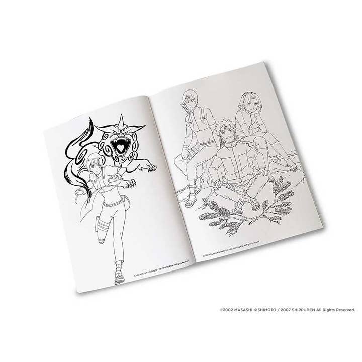 Simon & Schuster - Wholesale Coloring Book - Adult - NARUTO SHIPPUDEN: The Official Coloring Book by VIZ Media