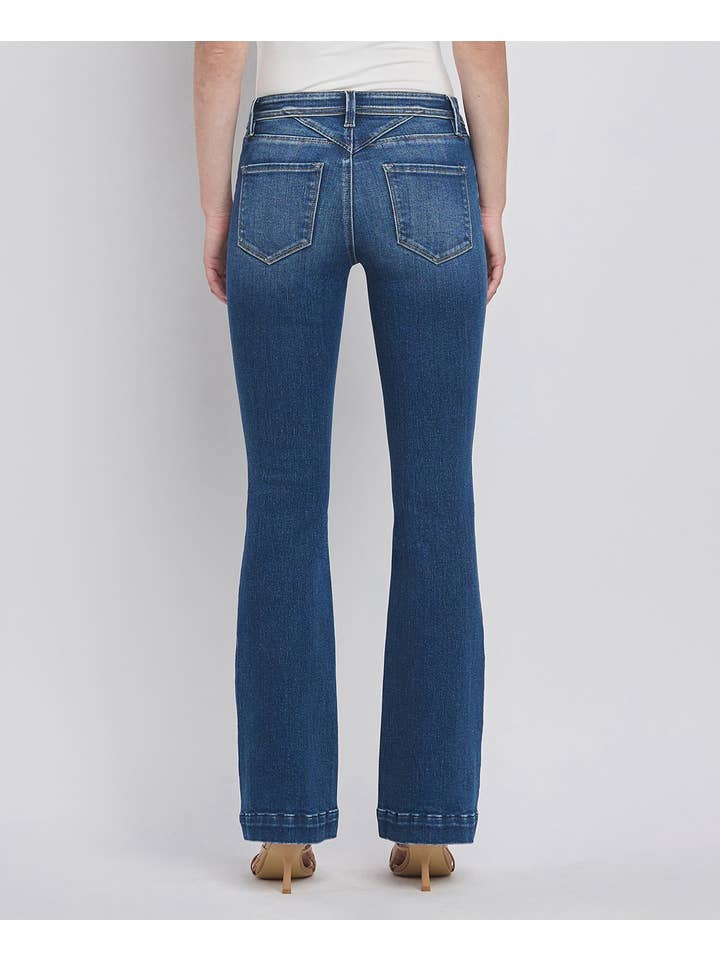 AWESOMELY LOW RISE BACK YOKE BOOTCUT JEANS F5397 for wholesale on Faire13