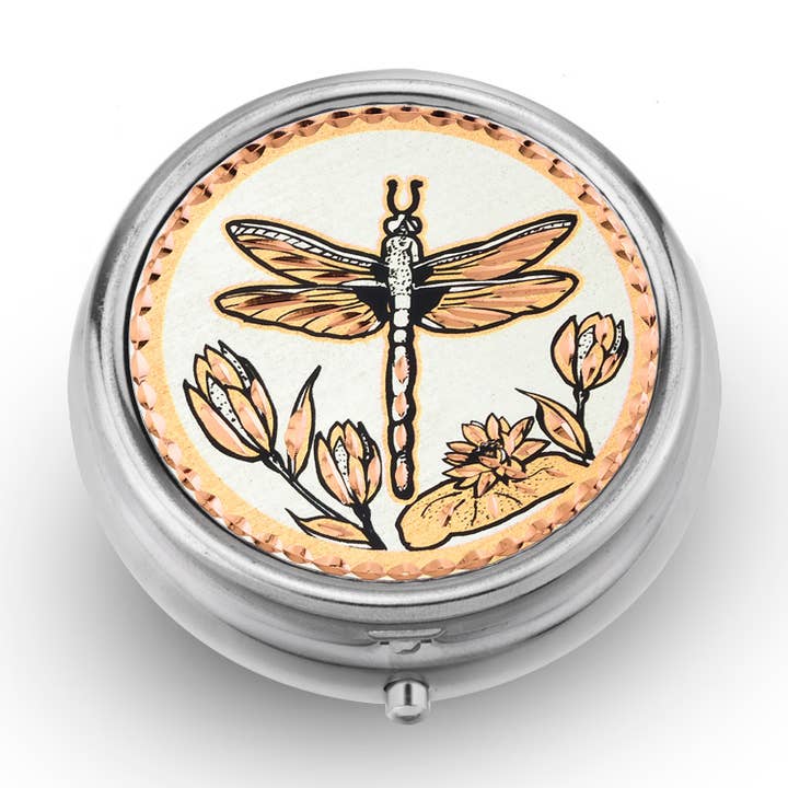 PB 56 Boîte à Pilules Libellule pour la vente par COPPER ARTS INC.