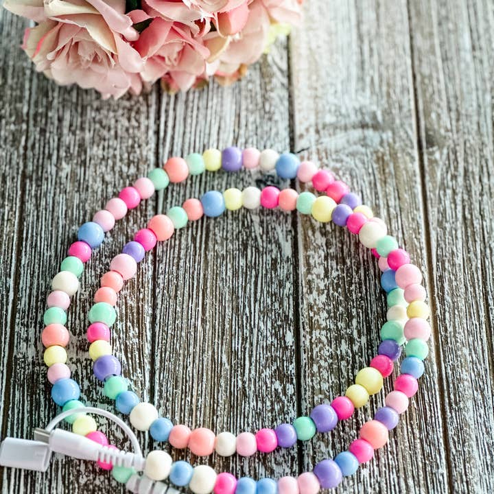 Harris Girls & Co. - Wholesale Charging Cable - Candy "Colorful Beads" 2 in 1 Phone Charger
