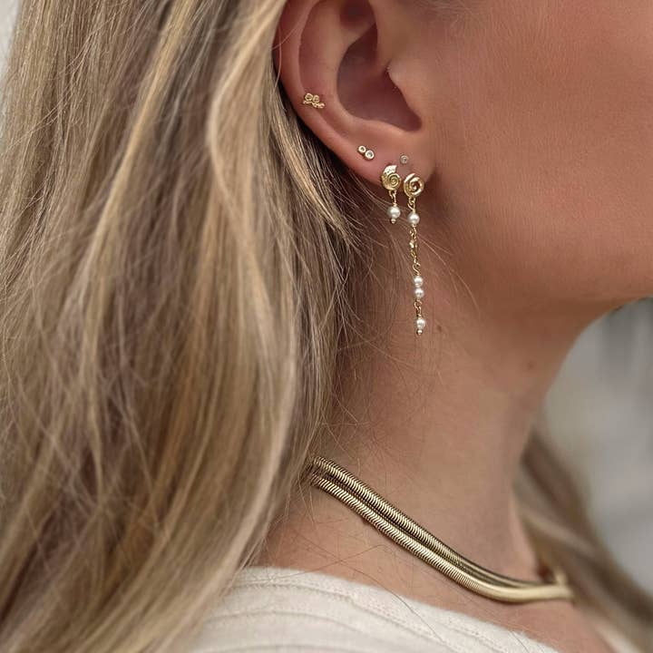 Nava Copenhagen - Wholesale Dangle Earrings - Aruba Earrings - Gold Plated3