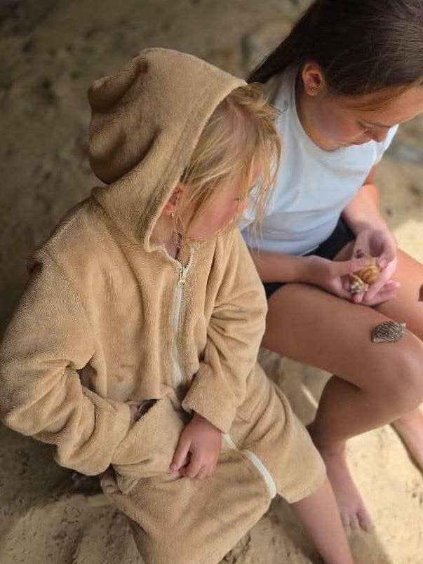 Sandcastle | Kids Zip Towel for wholesale by Capimiri