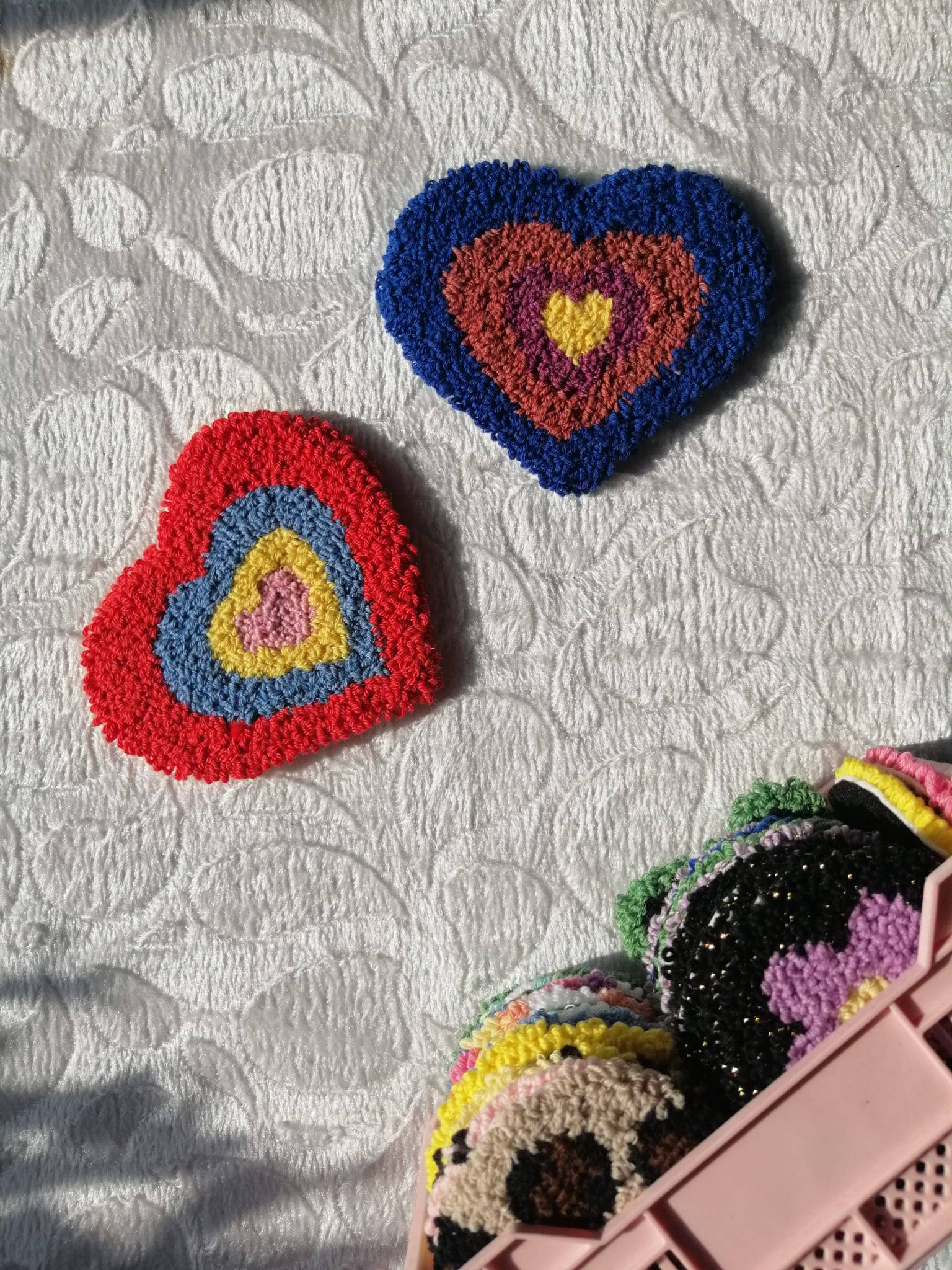 despinacrafting - Wholesale Coasters - Punch Tufted Cup Coaster, Mug Rug, Tufting Rug, Needle Punch3