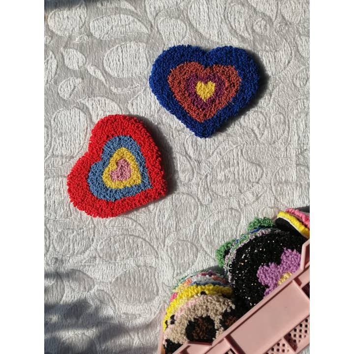 despinacrafting - Wholesale Coasters - Punch Tufted Cup Coaster, Mug Rug, Tufting Rug, Needle Punch3