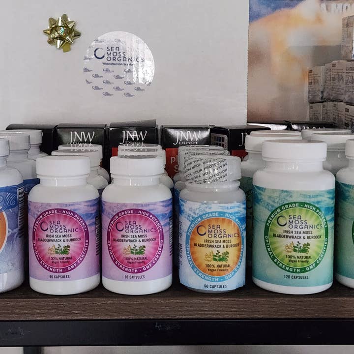 Sea Moss Organics LLC - Wholesale Oral Supplement/Vitamin - Sea Moss| Bladderwrack | Burdock Root 90 Capsules2