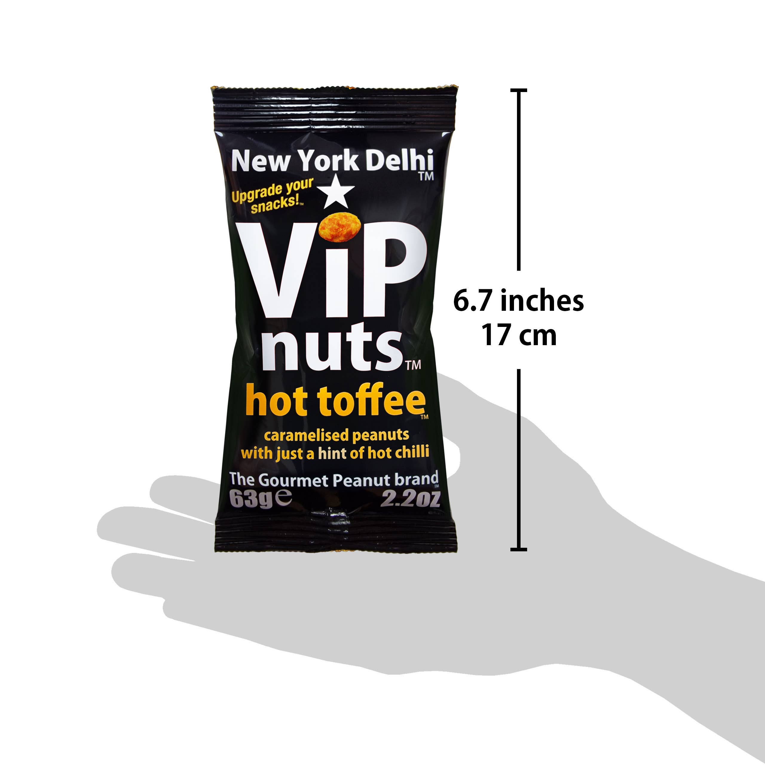 New York Delhi – wholesale Nötter – ViPnuts Het Toffee Karamelliserade jordnötter 63g2