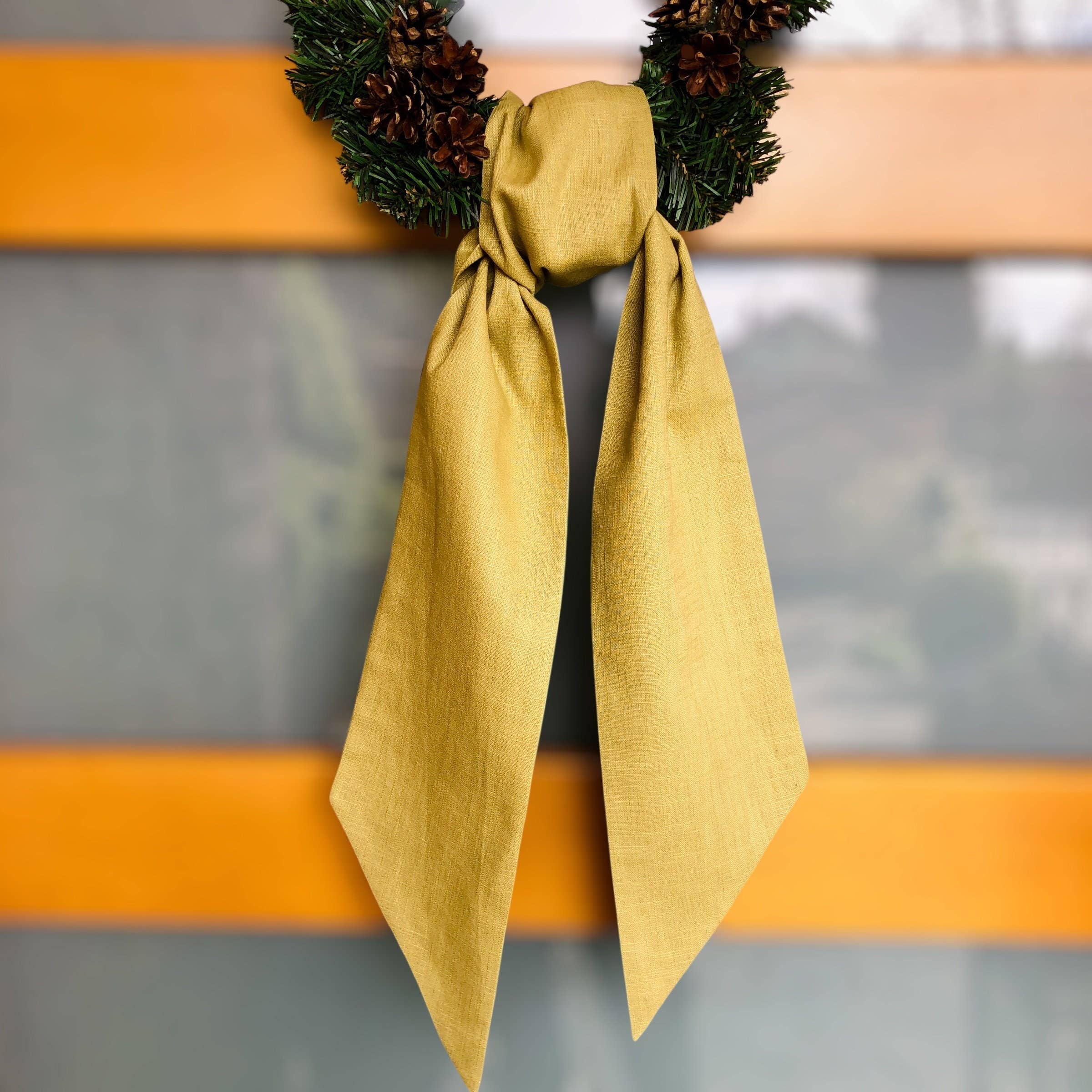 Belle Linen – wholesale Wreath – 100% Premium Quality Linen Blank Wreath Sash8