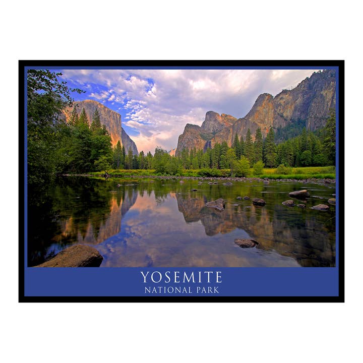 AOP-100546 A Yosemite El Capitan Evening View 9x12 Print for wholesale by Art of Place