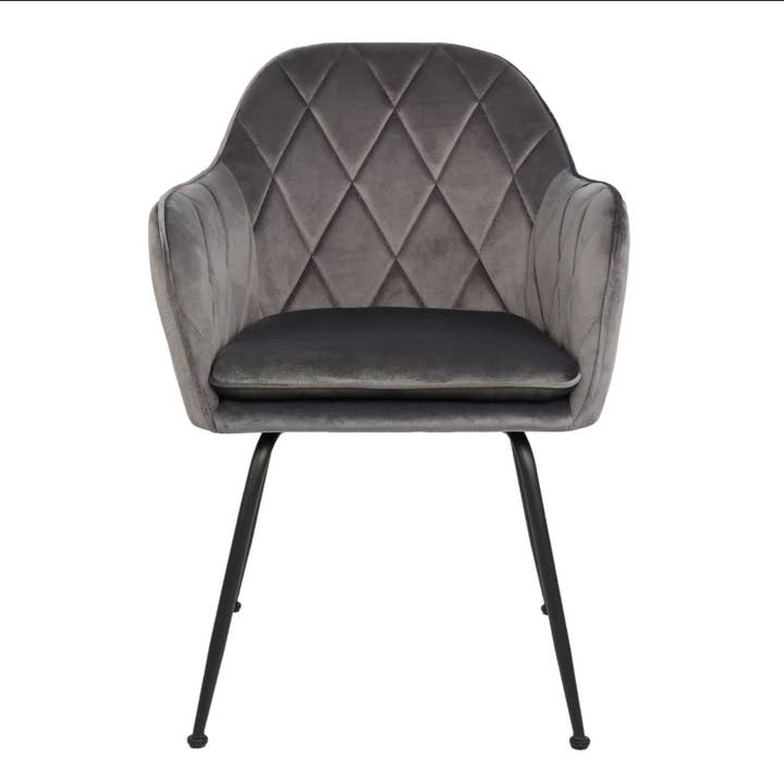 Velvet Spisebordsstol antracit for engroshandel hos TONES Furniture