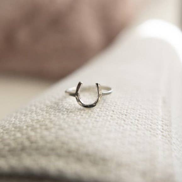 Bridle Up Hope Shop - Wholesale Band/Stacked Ring - Lucky Horseshoe Ring