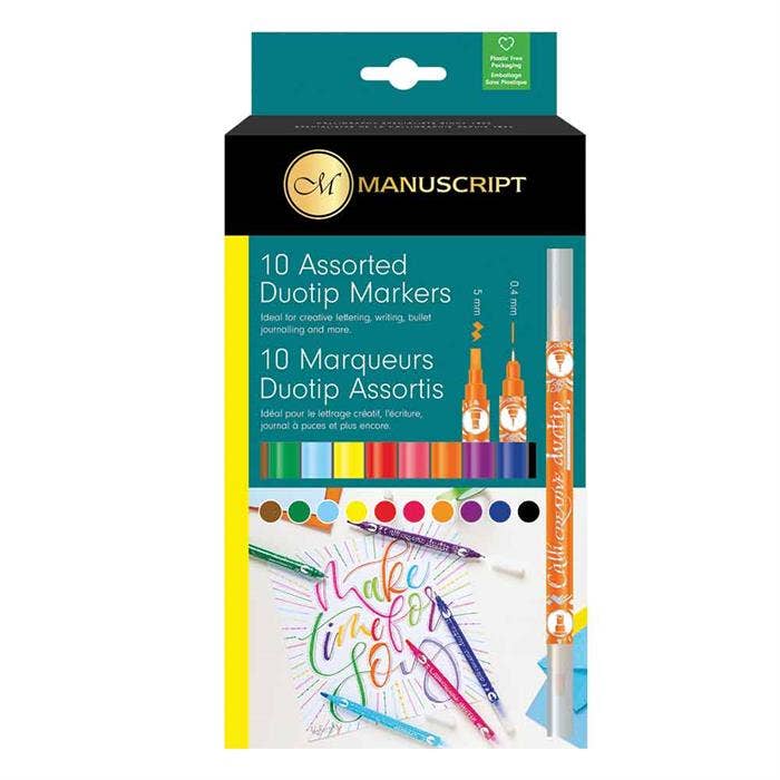 Callicreative Duotip Markers - Pakke med 10 blandede farver for engroshandel hos Manuscript