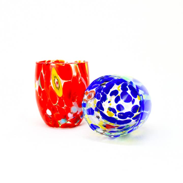 Via Graceffo - Wholesale Shot Glass - Contemporary Shot Glasses, Set of 4, Murano Glass