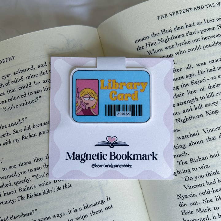 Heart & Spine Books - Wholesale Bookmark - Lizzie McGuire Library Card Magnetic Bookmark1