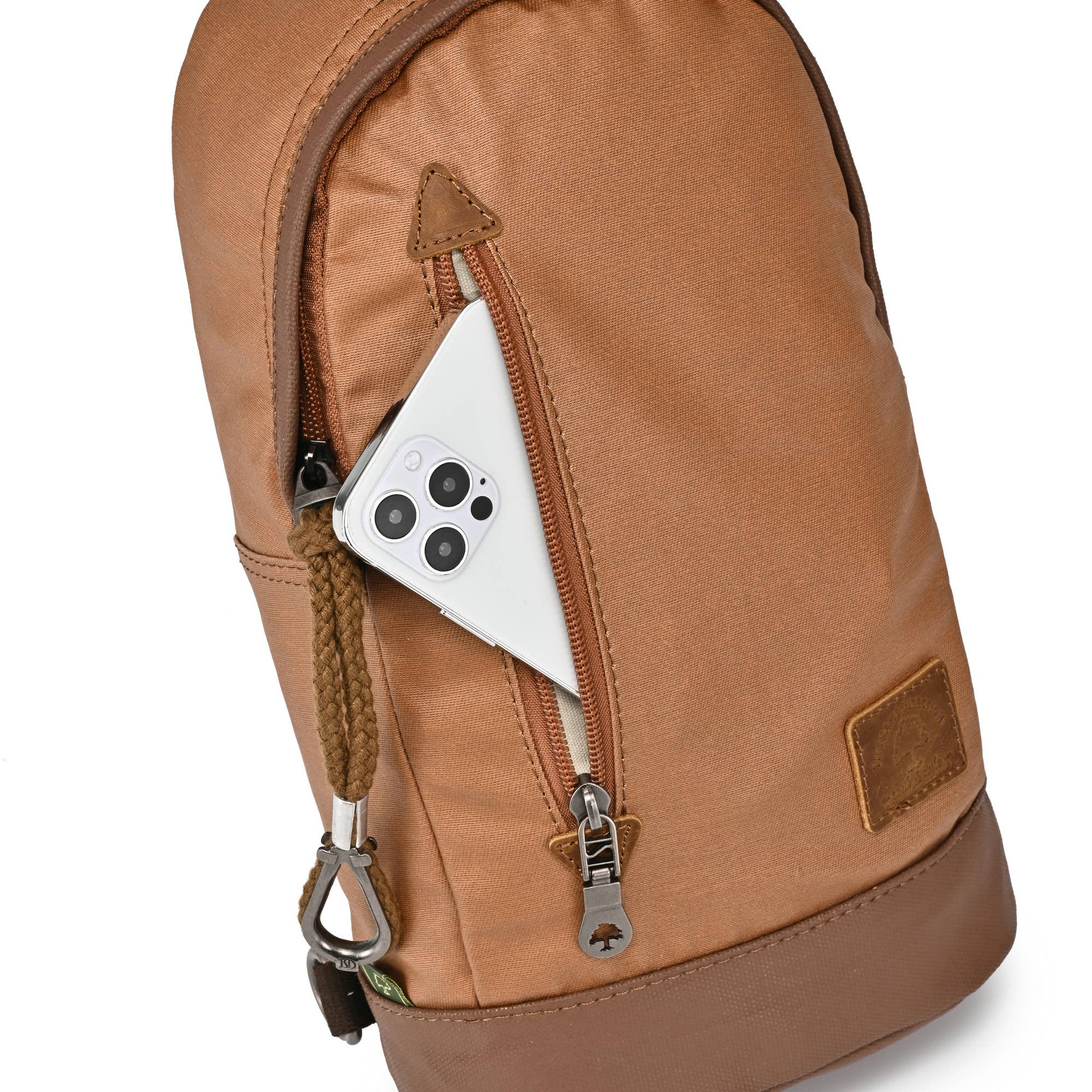 TSD Brand – Engroshandel Crossbodytaske - Dame – Urban Light Coated lærred slynge taske3