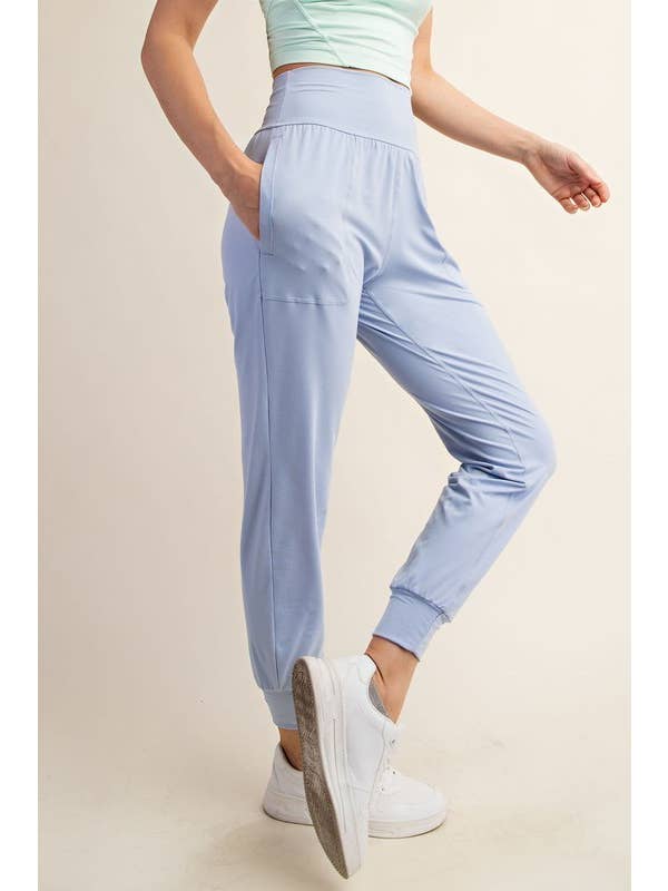 Sunday Morning - Wholesale Athletic Sweatpants/Joggers - Women's - P2165PL37-Plus Size Butter Soft Solid Jogger with Pockets18