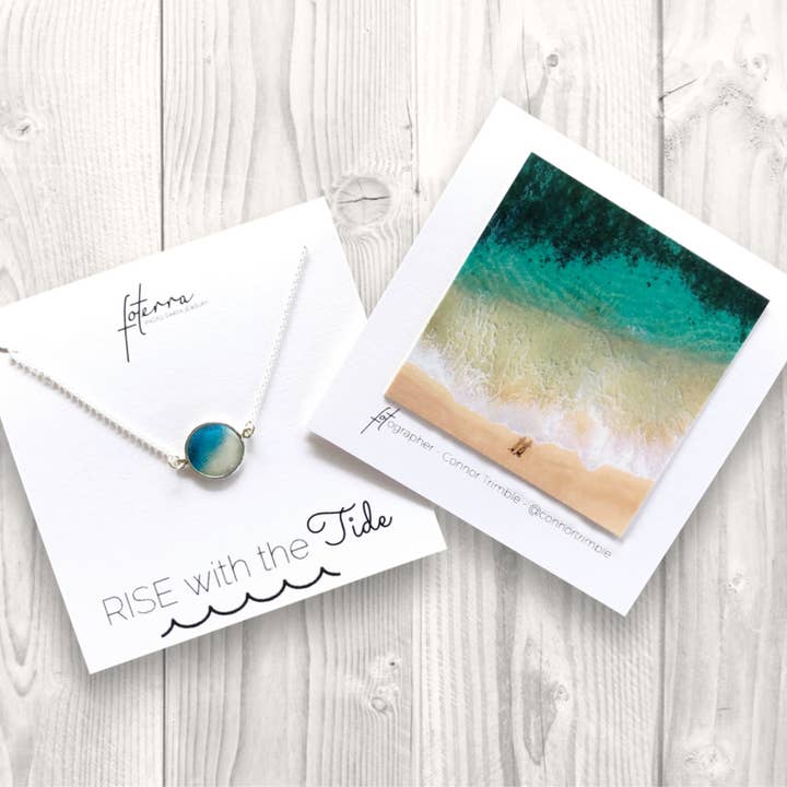 Colar pequeno Rise With The Tide por atacado de Foterra Jewelry