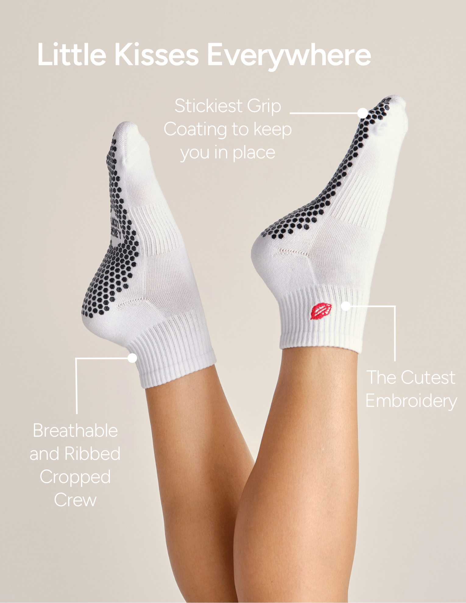 LUCKY HONEY - Wholesale Socks - Women's - The Harlow Grip Sock38