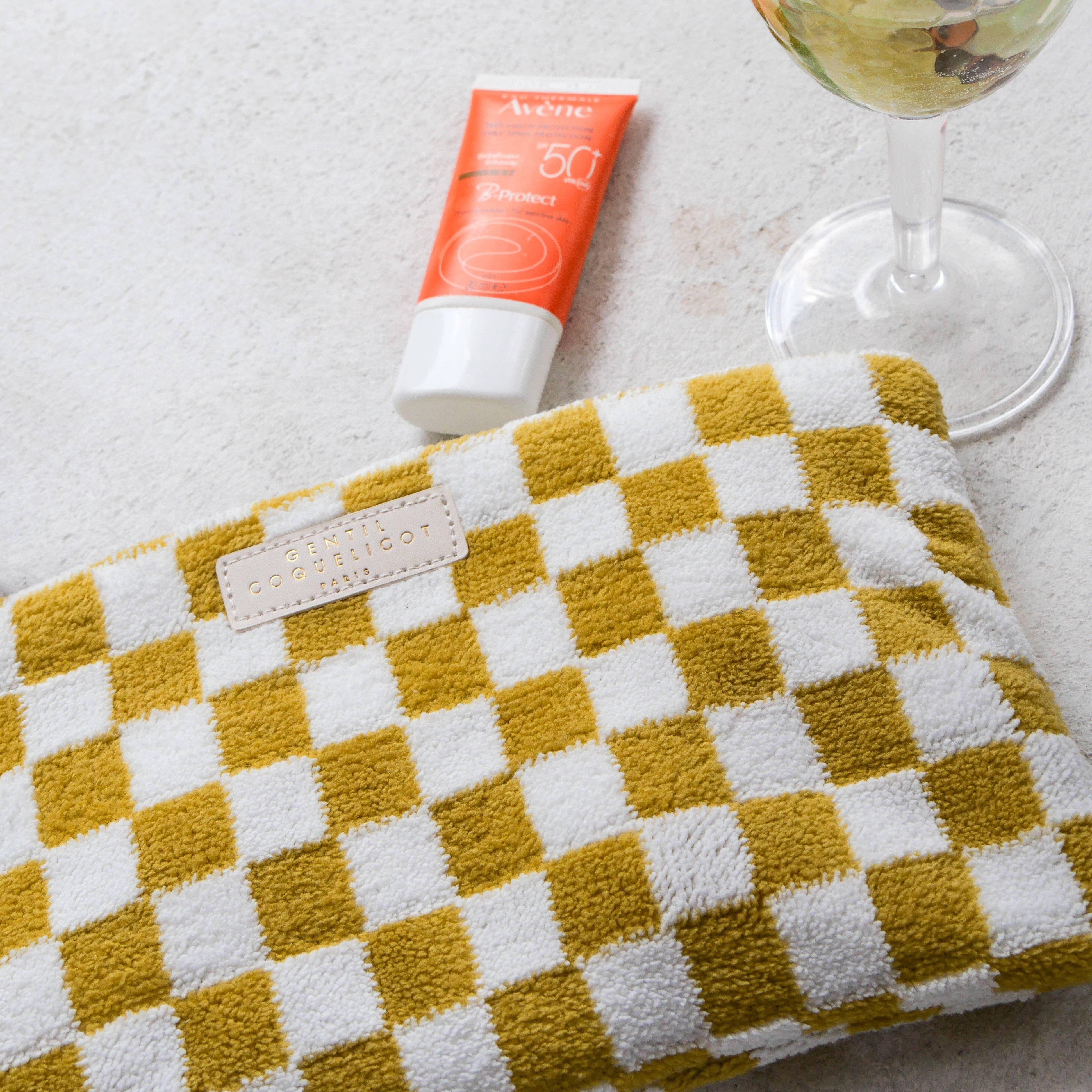 Gentil Coquelicot Paris - Wholesale Pouch - Women's - Checkered sponge pouch (3 colors)0