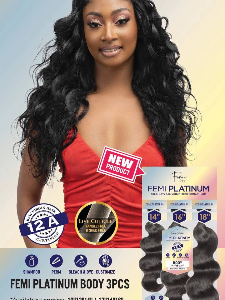 FEMI PLATINUM BODY 3PCS for wholesale by Latour Hair Beauty Supply